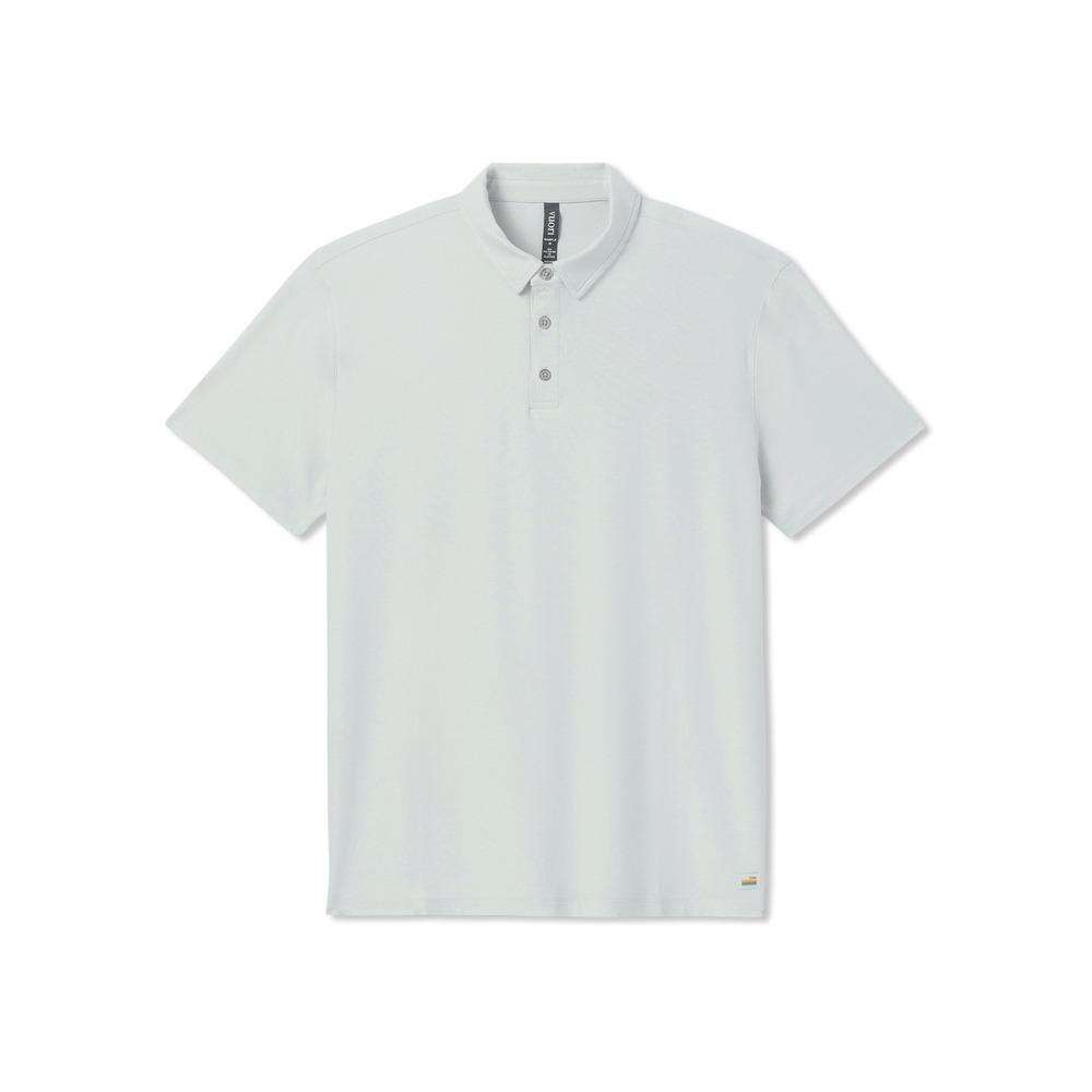 Vuori Strato Tech Polo Frost Grey Heather Large New With Tags